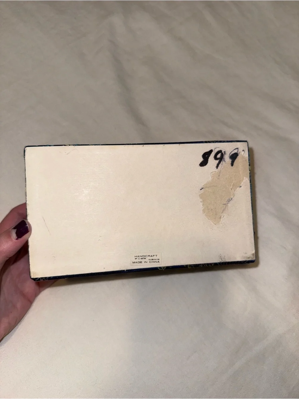Vintage Silk Jewelry Box